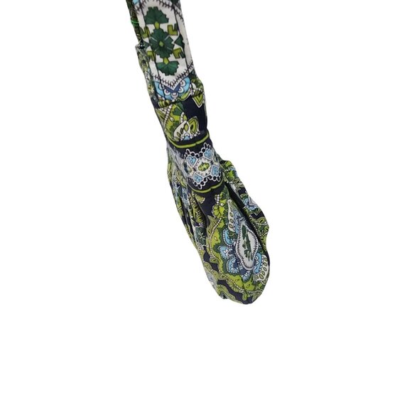 Vera Bradley Hannah Cambridge Shoulder Bag & Two Way Mirror Navy/Green NWT - Picture 9 of 10